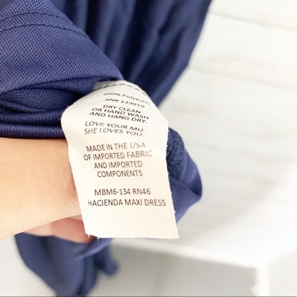 NWT Show Me Your Mumu Rich Navy Hacienda Maxi - Picture 6 of 8